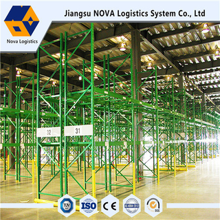 Blue Frame dan Orange Beam Pallet Racking dengan Ce Certificated