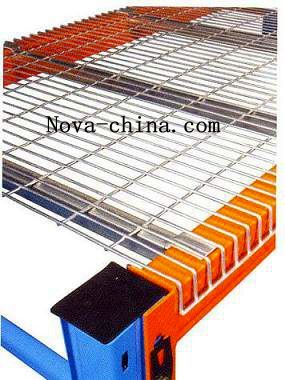 Inverted F Support Wire Mesh Decking untuk Pallet Rack