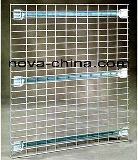 Inverted F Support Wire Mesh Decking untuk Pallet Rack