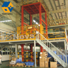 Struktur baja penyimpanan gudang lantai platform mezzanine dengan sertifikat CE
