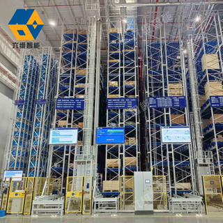 Gudang Otomatis Palet Tugas Berat Racking AS/RS System Dengan CE 