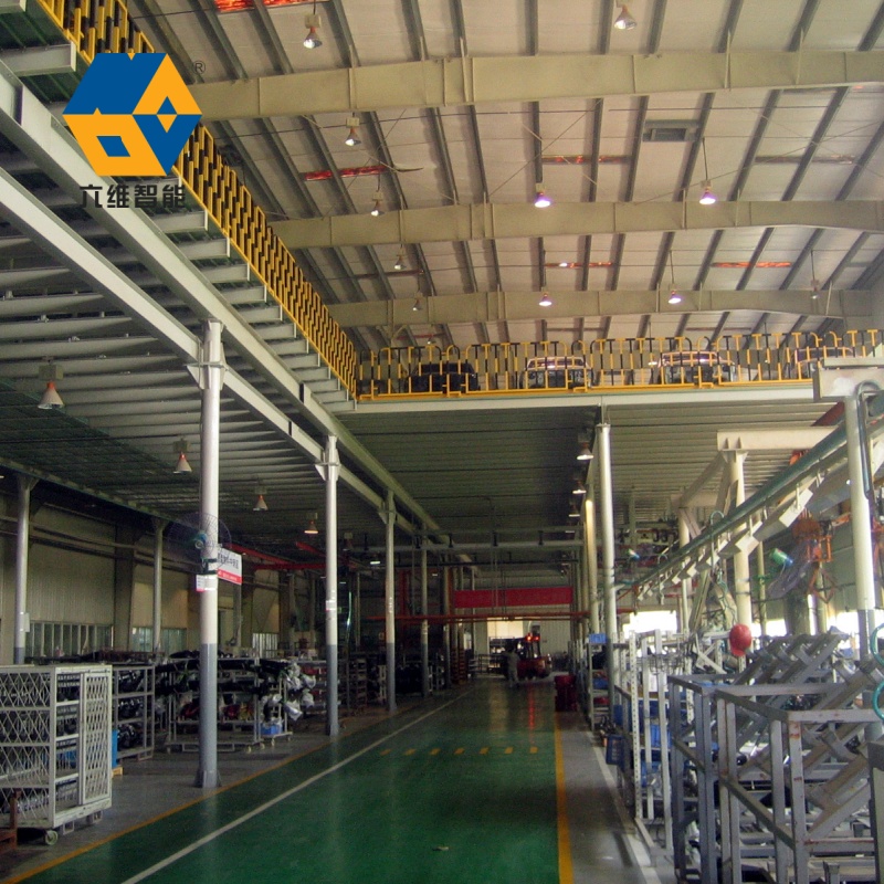Struktur baja penyimpanan gudang lantai platform mezzanine dengan sertifikat CE