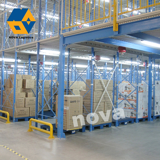 Penyimpanan gudang Racking mendukung rak palet lantai mezzanine