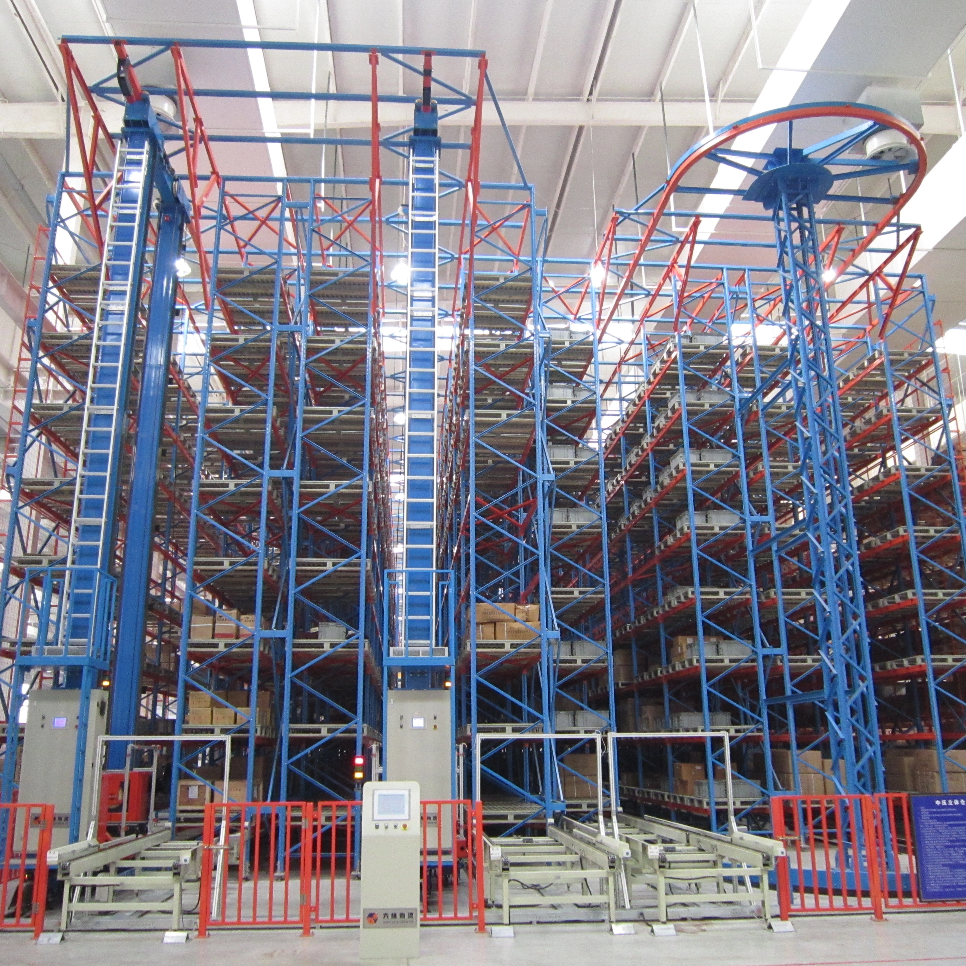 Sistem Racking Otomatis Kepadatan Tinggi Sistem Solusi Penyimpanan Gudang ASRS