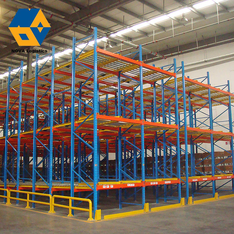 Gudang Palet Gravitasi Tugas Berat Racking dari Nova