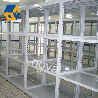 Fasilitas Peralatan Logistik Solusi Penyimpanan Logam Butterfly Medium Duty Longspan Shelf