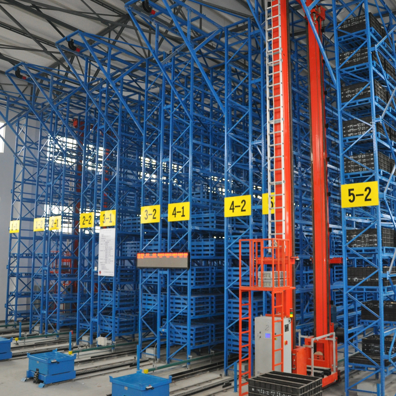 Sistem Racking Otomatis Kepadatan Tinggi Sistem Solusi Penyimpanan Gudang ASRS